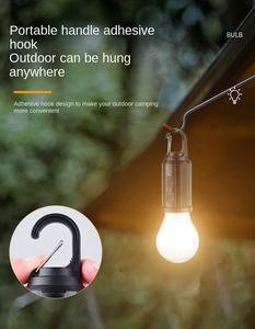 Lampe de camping LED rechargeable compacte et légère Corps en plastique ABS/PC blanc avec ampoule COB pour le camping en plein air - Product Image 4