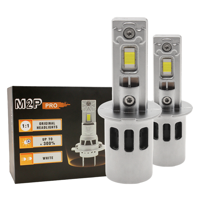 FSYLX M2P Pro H3 LED Headlights 60W 9006 9005 880 9004 Car Lights High Low Beam 6000K 3000K Color H11H4 H16 H7 H8 3570 CSP LED