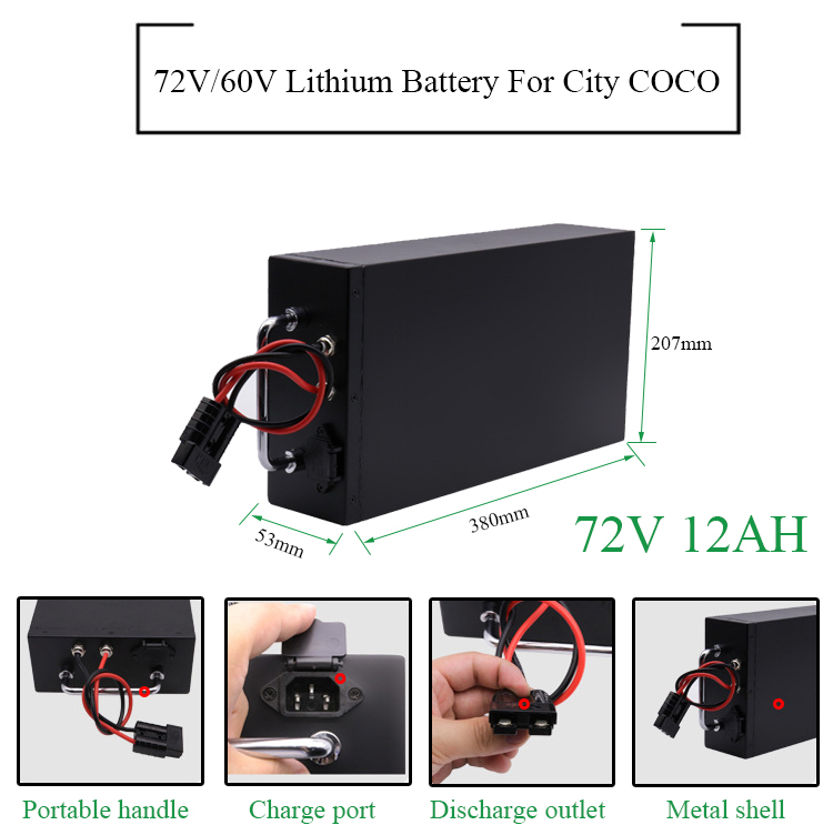 Best Quality 36v 48v 60v 72v 20a 30ah 45ah electric scooter batteries, lithium ion battery 72v 45ah for e scooter