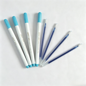 Vendita Diretta dalla Fabbrica Vast Sea: Set di 100 <span class=keywords><strong>Ricariche</strong></span> Cancellabili ad Acqua e 12 Penne Solubili in Acqua per Marcatura su Tessuti e Pelle, Strumento per Cucito - Product Image 1