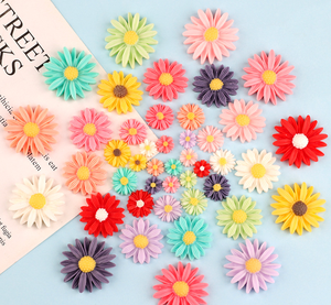 Coloré mignon 13Mm tournesol forme pendentif breloques pour bricolage accessoires de téléphone portable prise de poussière faisant - Product Image 4