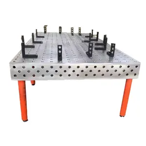 High Quality Reusable Cast Iron / Steel 3D 2D Welding Table New Condition Three dimensional flexible platform