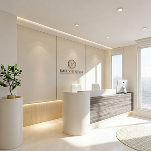 Mostrador de Recepción para Salón de Belleza, <span class=keywords><strong>Bar</strong></span>, Color Personalizado, Mostrador de Venta al por Menor, Mostrador de Recepción Grande Iluminado - Product Image 5