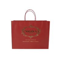 Sac cadeau en papier pour boutique de mariage de luxe bordeaux personnalisé logo de petite entreprise imprimé pour bijoux et vêtements