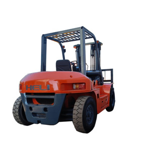 Used 2024 Model Counterbalance Forklift Warehouse HELI 7 Ton Diesel Truck CPCD70 Hydraulic Side Shifter Solid Tire in Stock - Product Image 1