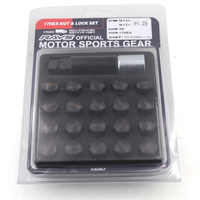 17 rayons hexagonaux Volk acier course voiture jantes serrure écrous de roue étendu Tuner écrou 20 pièces/ensemble