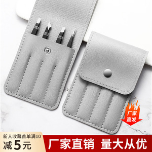 Meibaohui – ensemble de pinces à sourcils en acier inoxydable, pointe angulaire de précision de 9.6cm pour la coupe et l'entretien des sourcils - Product Image 4
