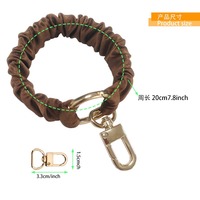 Chouchou porte-clés bracelet Bracelet extensible porte-clés porte-poignet pour femmes fille sac breloques suspendus décoration torsion porte-clés