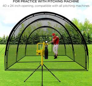 Personnalisé 22FT Portable Durable Pvc Hdpe Pp Noir Sleevelet Baseball Frappeur <span class=keywords><strong>Cage</strong></span> Net - Product Image 4