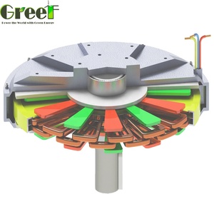 200W 500W 1KW 2KW 5KW 10KWLow Speed Low Torque Coreless Magnet Wind Generator, Axial Flux Vertical Wind Generator