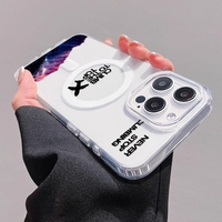 Nouvelle coque de téléphone portable Snow Mountain Airplane pour iPhone 16 Plus 15 17 18 Pro Max 14 13, coque arrière magnétique sans fil