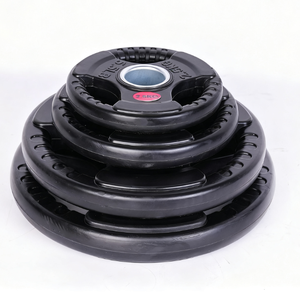 Grand trou 5CM haltère domestique fermoir en caoutchouc noir fer trois trous <span class=keywords><strong>fonte</strong></span> à la main réglable haltère matériau en tôle d'acier - Product Image 2