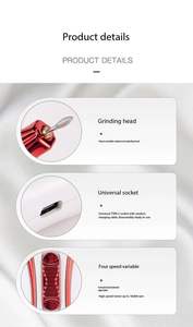 Taladro Eléctrico <span class=keywords><strong>para</strong></span> Uñas de 18000 RPM, Máquina de Manicura y <span class=keywords><strong>Pedicura</strong></span> <span class=keywords><strong>para</strong></span> Pulir Gel, <span class=keywords><strong>Torno</strong></span> <span class=keywords><strong>Profesional</strong></span> <span class=keywords><strong>para</strong></span> Uñas, Cortadores de Bajo Ruido, Kit de Limas <span class=keywords><strong>para</strong></span> Uñas - Product Image 4