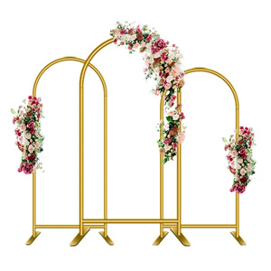 Arche de Fleurs en Alliage d'Aluminium pour Mariage, Guide de Route Parfait, Ornements de Bienvenue, Support de Fond de Scène, Aménagement d'Arrière-plan - Product Image 1