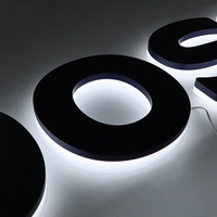 Enseigne lumineuse LED personnalisée en acrylique – Lettres en relief lumineuses pour enseignes de bâtiment et publicité commerciale