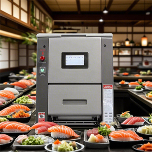 เครื่องทำซูชิโอนิกิริอัตโนมัติแบบตั้งโต๊ะรุ่นใหม่ เครื่องขึ้นรูปแผ่นข้าวคิมบับ เครื่องทำซูชิเชิงพาณิชย์สำหรับร้านซูชิ - Product Image 6