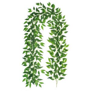 Guirlande artificielle de feuilles de saule 100 cm, verdure suspendue pour décoration de mariage et de maison, style naturel, bande de plante en plastique - Product Image 4