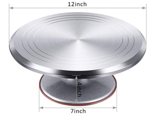 Herramientas para Decorar Pasteles, Base Giratoria de Metal para Pasteles, Soporte Giratorio para Exhibición de Cocina - Product Image 4