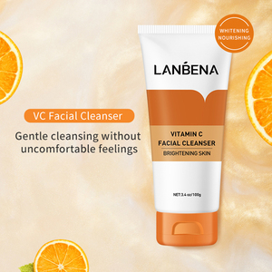 Nettoyant visage moussant hydratant blanchissant à la vitamine C naturelle LANBENA - Product Image 4