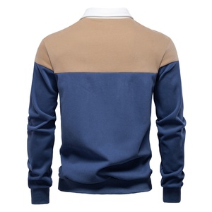 Nuova Felpa <span class=keywords><strong>Polo</strong></span> a Maniche Lunghe con Colletto in Pile per Uomo, Taglia Europea, Alta Qualità, Casual, Primavera 2025 - Product Image 2