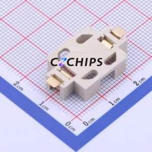 GT-CR1632-1Au Button & Strip Battery Connector SMD Connector Battery Holder CR1632 High Conductivity Copper Gold - Product Image 2