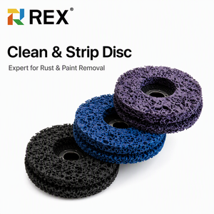 Disque <span class=keywords><strong>de</strong></span> nettoyage et <span class=keywords><strong>de</strong></span> décapage non tissé <span class=keywords><strong>de</strong></span> 4,5 pouces, disque abrasif en <span class=keywords><strong>fibre</strong></span> <span class=keywords><strong>de</strong></span> nylon noir, bleu, violet pour meuleuse d'angle, élimination <span class=keywords><strong>de</strong></span> la rouille et <span class=keywords><strong>de</strong></span> la peinture - Product Image 1