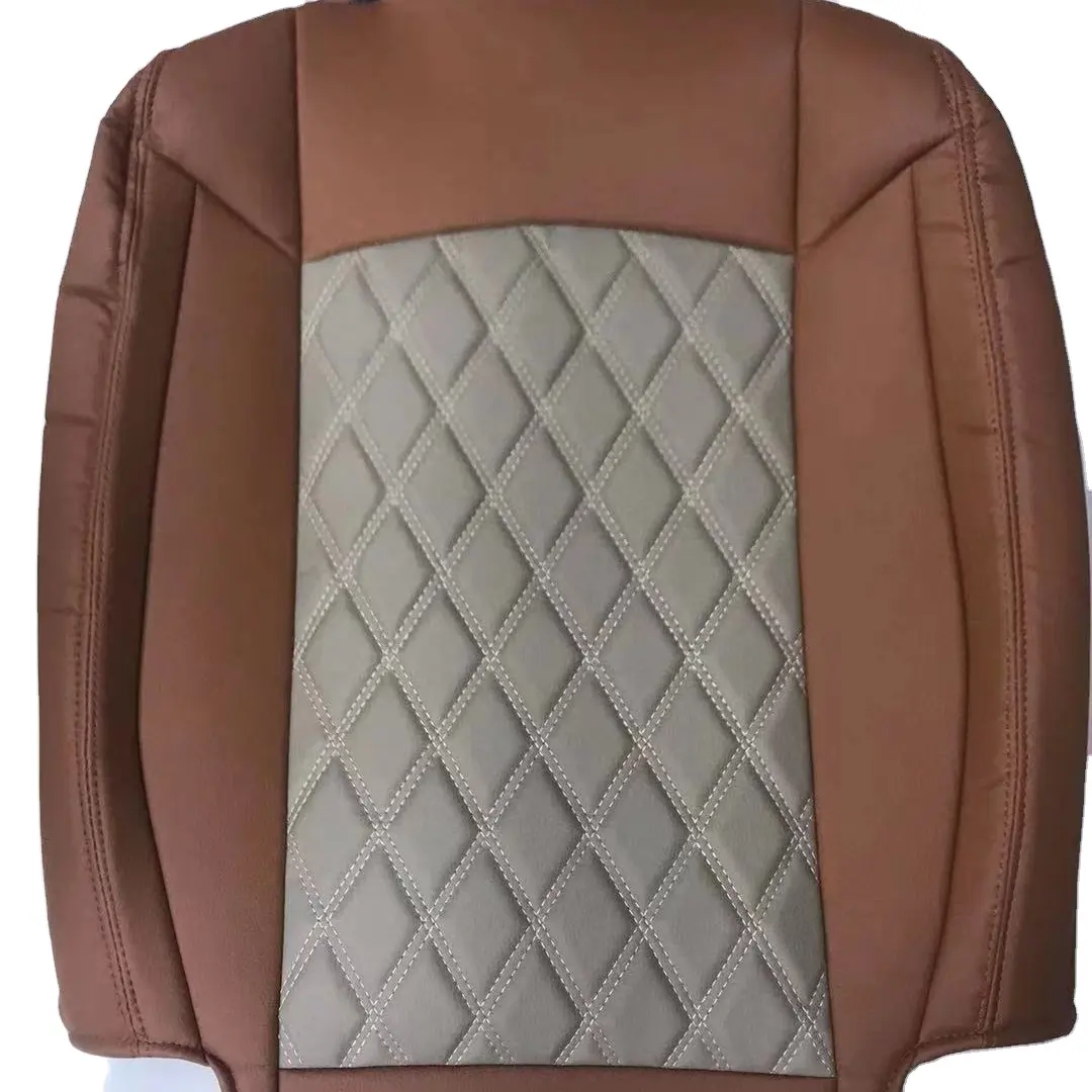 الفاخرة التطريز تصميم مخصص يتأهل pvc جلدية سيارة غطاء مقعد ل تويوتا لاند كروزر 2018