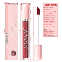 DUNUF 1 pièce Rouge à lèvres liquide mat effet pâte de haricot, longue tenue, waterproof, hydratant, couleur intense, non-transfert, rouge sexy 2g