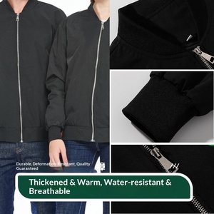 Custom Motorcycle Flight <strong>Women</strong> Men's <strong>Jacket</strong> Coat Winter Thickened Cotton <strong>Padding</strong> Bomber Zipper <strong>Jacket</strong> Men - Product Image 2
