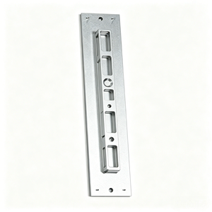 Placa Larga de Aluminio Anodizado Personalizada con Ranura Hueca, Soporte de Montaje para Cerradura Inteligente con Mecanizado CNC, Herrajes No Estándar - Product Image 2