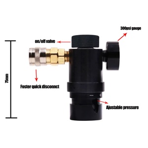 Régulateur Paintball HPA Mico MR GEN2 mis à jour avec coupleur US <span class=keywords><strong>Foster</strong></span> avec vanne marche/arrêt, pression de sortie 40-160PSI - Product Image 5