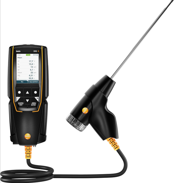 Newest Version Testo 310 II Portable Digital Flue Gas Analyzer, O2, CO, CO2 Flue Gas Analyzer Testo 310ii