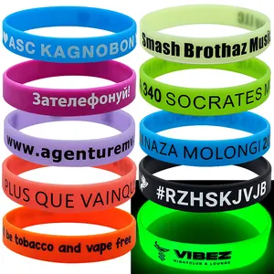 Bracciale in Silicone eco-friendly braccialetto in gomma di colore professionale personalizzato braccialetto da polso in Silicone per il tuo Logo