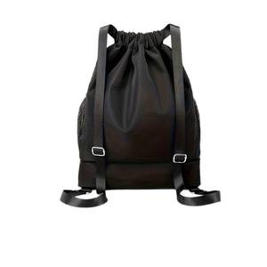 Sac à dos à cordon-Grande capacité avec poches à fermeture éclair et porte-bouteille - Product Image 3