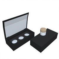Ensemble de pots à bougies personnalisés de luxe avec couvercle et emballage cadeau en papier recyclable pour bougies, portefeuilles, artisanat