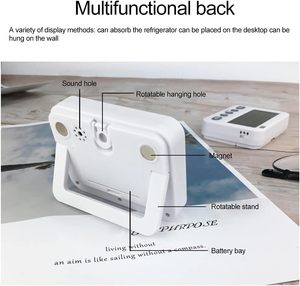 ساعة منبه متعددة الوظائف بشاشة عالية الدقة مع تنبيه صوتي وضوئي واهتزازي ووظيفة الذاكرة ومؤقت رقمي للمطبخ ومؤقت للعد التنازلي - Product Image 5