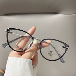 Monturas de Gafas Retro Ojo de Gato para Mujer, Lentes Anti Luz Azul para PC, Montura Completa, Tamaño Pequeño, Origen Danyang S2 89013 1 - Product Image 1