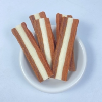 Friandises pour chiens en gros : ventres de porc séchés avec fromage pour chiots, petits, moyens et grands chiens adultes – Récompense d'entraînement et collation pour animaux de compagnie