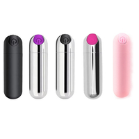 Großhandel Rosa Bullet Vibrator 10 Geschwindigkeiten Leistungsstarker Mini-Vibrator für Frauen USB-Aufladung Metall Silber Lila Rot Bullet Vibrator