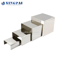 XINGPAI Usine Offre Spéciale Quatre Niveaux Dessert Gâteau Présentoir En Acier Inoxydable Buffet Risers