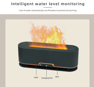 Nhà Máy Tùy Chỉnh Phòng Bán Hàng Trực Tiếp Ngọn Lửa Ngọn Lửa Độ Ẩm Hương Thơm Khuếch Tán Không Khí Tinh Dầu Siêu Âm Độ Ẩm - Product Image 2