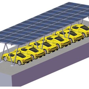 Système de montage solaire, structure en aluminium, finition anodisée, pour installation de carport photovoltaïque - Product Image 5