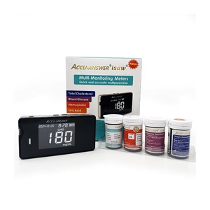Analyseur de glycémie électronique portable 4 en 1 avec écran LCD pour la maison et l'hôpital, test du cholestérol, de l'acide urique et de l'hémoglobine - Product Image 5