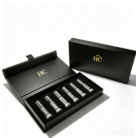 Boîte à parfum rigide magnétique avec logo personnalisé, en PPWR recyclable, finition mate, pour emballage de flacon de parfum vide