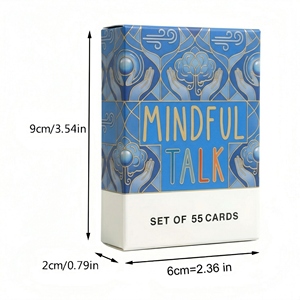 Jeu de cartes flash éducatives personnalisées sur la pleine conscience, avec affirmations positives et citations inspirantes pour enfants et adultes (55 cartes) - Product Image 6