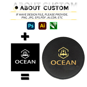 Posavasos de <span class=keywords><strong>Cuero</strong></span> <span class=keywords><strong>PU</strong></span> en Blanco al por Mayor para Bebidas, Regalo Promocional, Impresión Personalizada, Tapete para Taza de Café con Logotipo - Product Image 4