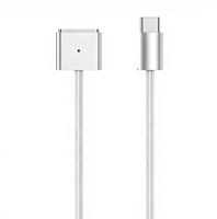 Kabel Pengisian Cepat USB-C ke USB-C PD, Colokan Logam Anti-Oksidasi Dengan Indikator LED, Kabel Data Berlapis Nilon untuk Android
