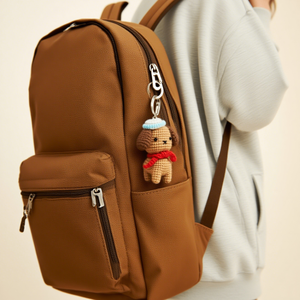 Sailor Hat <strong>Puppy</strong> Crochet Kit Beginner-Friendly Acrylic Yarn Charm for Bag &amp; Desktop Decor Gifts DIY Dog Crochet Kit - Product Image 5