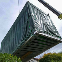 Casa Contenedor Moderna de Lujo de 20HC, Unidades ADU Modulares de Ensamblaje Rápido para Patio Trasero