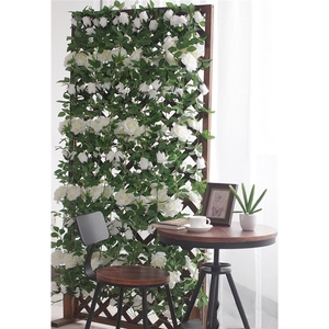 LUYI - Rosas Artificiales <span class=keywords><strong>de</strong></span> Seda Blancas y Rojas, Flores Largas para Boda, Guirnalda <span class=keywords><strong>de</strong></span> Flores Doradas para Boda, Día <span class=keywords><strong>de</strong></span> San Valentín - Product Image 5